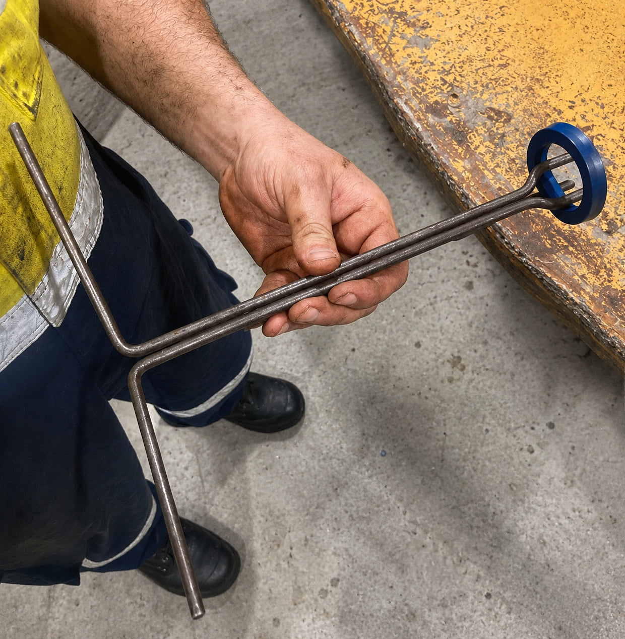 long metal tool