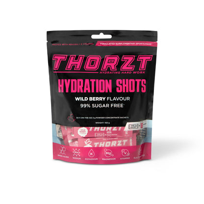 THORZT 99% Sugar Free Hydrations Shots Wild Berry 