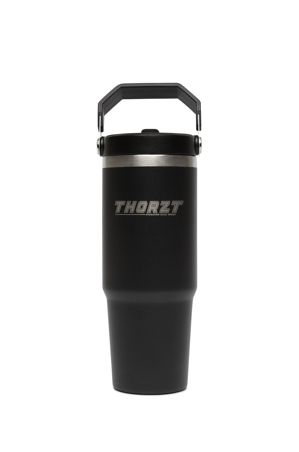 THORZT 1L Stainless Steel Drink Bottle Black 