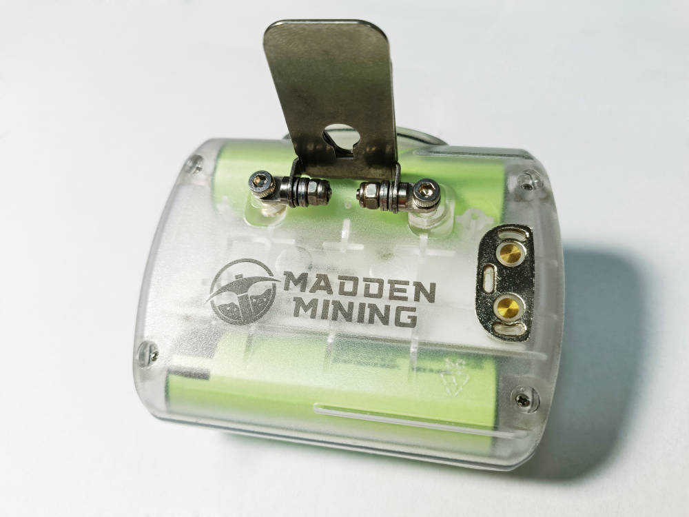 Cordless Mining Cap Lamp 13,000 LUX OLED Screen